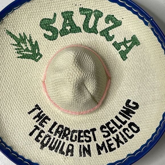 Set of 2 Vintage Sauza Tequila Promo Mini Sombreros Advertising Mexico Barware - Picture 2 of 13